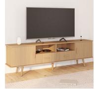 ID MARKET meuble tv JULIETTE 2 portes et 2 tiroirs 180 cm bois à poser