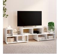 IDMarket Meuble TV combiné Leonard 3 pièces modulables salon/chambre/bureau 140-205×30×43 cm