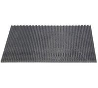 ID mat 406002 Gazongrat Paillasson de Tapis en Polyéthylène, Gris, 60 x 40 x 1,9 cm
