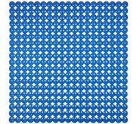 ID Mat 525205 Bulles Tapis Fond de Douche PVC Bleu 52 x 52 x 0,4 cm