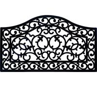 ID Mat Ebène Tapis Paillasson, 100% Caoutchouc, Noir, 45 x 75 cm