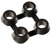 ID MAT Jonction C68/C11 Caillebotis Caoutchouc Noir 5 x 5 x 1,7 cm