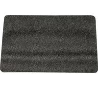 ID MAT Mini Budget - Tapis Rectangulaire - 40 x 60 cm - Antidérapant - Uni - Intérieur - Facile à Poser - Entretien Simple - Polypropylène - Anthracite/Brun