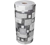 ID MAT SMRL06515 Fleuri Tapis Multi-Usages Mousse PVC/Polyester Gris Argenté 1500 x 65 x 0,7 cm