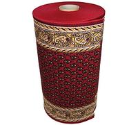 ID Mat Tapis de couloirs, Fibres Polyamide sur Semelle Gel Latex, Rouge, 0,67 x 30 m