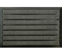 ID Mat Tapis Paillasson Fibres polypropylène sur Semelle PVC, Gris, 40 x 60 cm