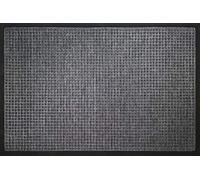 ID Mat - Tapis Paillasson Grattant Impact - Rectangulaire 80 x 120 cm - Antidérapant - Uni - Usage Pratique - Extérieur Abrité - Secouer - Polypropylène - Gris