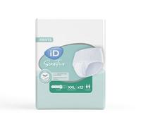 iD Pants Super - Couche-culotte unisexe - Taille XXL - 12 pièces