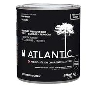 ID PARIS Peinture bois extérieurs - RAL 9005 Noir Brest - 2L - ATLANTIC