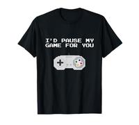 I'd Pause My Game for You Funny Gamer Valentine's Day T-Shirt