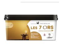ID PEINTURE EFFET MÉTALLISÉ 7 ORS OR JAUNE 2L PARIS