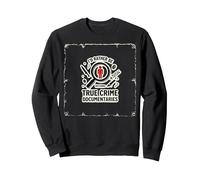 Id Plutôt Regarder des documentaires sur Le Crime véritable Sweatshirt, Unisexe pour Adultes, Noir, XL