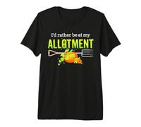 « I'd Rather Be At My Allotment » Une Blague Drôle Jardinage T-Shirt Haut de Gamme