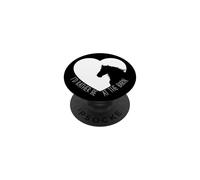 I'd Rather Be At The Barn Horse Cowgirl Équitation PopSockets PopGrip Adhésif