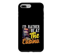 I'd Rather Be At The Casino Gambling Machine à sous Poker Coque pour iPhone 7 Plus/8 Plus