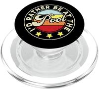 I'd Rather Be at The Pool PopSockets PopGrip pour MagSafe