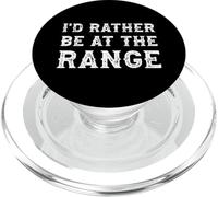 I'd Rather Be at The Range Funny Gun Athusiast PopSockets PopGrip pour MagSafe