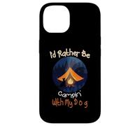 I'd Rather Be Camping with My Dog, Love Camping Propriétaire de Chien Coque pour iPhone 14