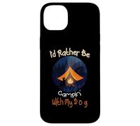 I'd Rather Be Camping with My Dog, Love Camping Propriétaire de Chien Coque pour iPhone 14 Plus