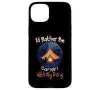 I'd Rather Be Camping with My Dog, Love Camping Propriétaire de Chien Coque pour iPhone 15 Plus