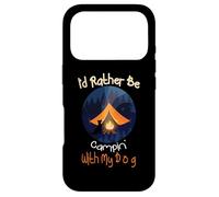 I'd Rather Be Camping with My Dog, Love Camping Propriétaire de Chien Coque pour iPhone 17 Pro