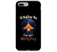 I'd Rather Be Camping with My Dog, Love Camping Propriétaire de Chien Coque pour iPhone 7 Plus/8 Plus