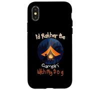 I'd Rather Be Camping with My Dog, Love Camping Propriétaire de Chien Coque pour iPhone X/XS