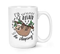 I'D Rather Be Couchage Paresseux 15oz Large Tasse