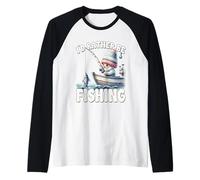 Id Rather Be Fishing Saying For Fisherman With Fisher Gnome Manche Raglan