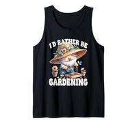 Id Rather Be Gardening Gnome Grandpa For Funny Gardener Débardeur