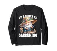 Id Rather Be Gardening Gnome Grandpa For Funny Gardener Manche Longue