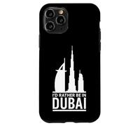 I'd Rather Be in Dubai - Urban Skyline Graphic Coque pour iPhone 11 Pro