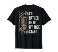 I'd Rather Be in My Tree Stand - Drôle de Chasse à l'arc - Arrière T-Shirt