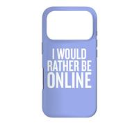 I'd Rather Be Online Funny Mind Reader Coque pour iPhone 17 Pro