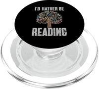 I'd Rather Be Reading Books Bibliophile Bibliophile Bibliophile Bibliothèque PopSockets PopGrip pour MagSafe