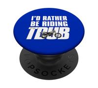 I'd Rather Be Riding TDUB ADV Dual Sport Moto Inspiré PopSockets PopGrip Adhésif