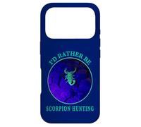 I'd Rather Be Scorpion Hunting Arachnides Desert Night Watch Coque pour iPhone 17 Pro