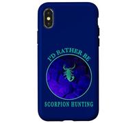 I'd Rather Be Scorpion Hunting Arachnides Desert Night Watch Coque pour iPhone X/XS