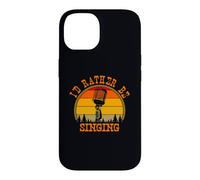 I'd Rather Be Singing Chanteur Musique Humour Coque pour iPhone 14