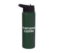 I'd Rather Be Sleeping Funny Saying Humour Stainless Steel Insulated Water Bottle