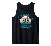 I'd Rather Be Snorkeling Funny Diving Design rétro Vintage Débardeur