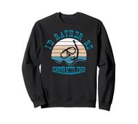 I'd Rather Be Snorkeling Funny Diving Design rétro Vintage Sweatshirt
