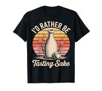Id Rather Be Tasting Sake Drôle Boisson Japonaise T-Shirt