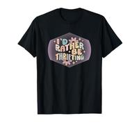 I'd Rather Be Thrifting Mignonne fantaisiste Style rétro vintage T-Shirt
