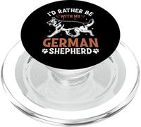 I'd Rather Be with My German Shepherd PopSockets PopGrip pour MagSafe