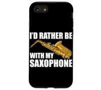 I'd Rather be with My Saxophone Coque pour iPhone SE (2020) / 7/8