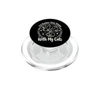 I'd Rather Stay Home with My Cats Propriétaire d'un Chat PopSockets PopGrip pour MagSafe