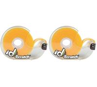 ID-SCRATCH - Bande Auto-Agrippante Prédécoupée, Jaune Ciré, 2m/2cm (Lot de 2)