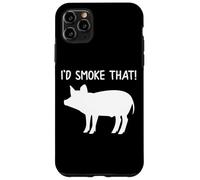 Id Smoke That Funny BBQ Pig Porc Bacon Ribs Grill Dad Pig Coque pour iPhone 11 Pro Max