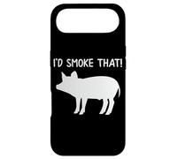 Id Smoke That Funny BBQ Pig Porc Bacon Ribs Grill Dad Pig Coque pour iPhone Air